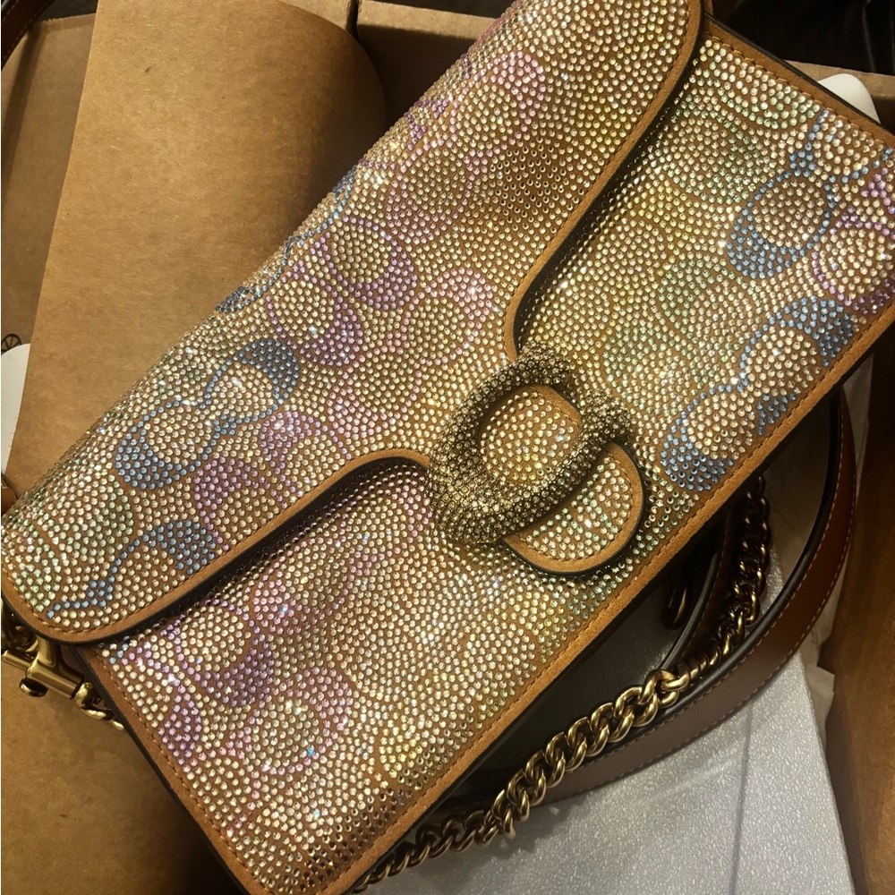 Coach Rainbow Crystal Tabby 26